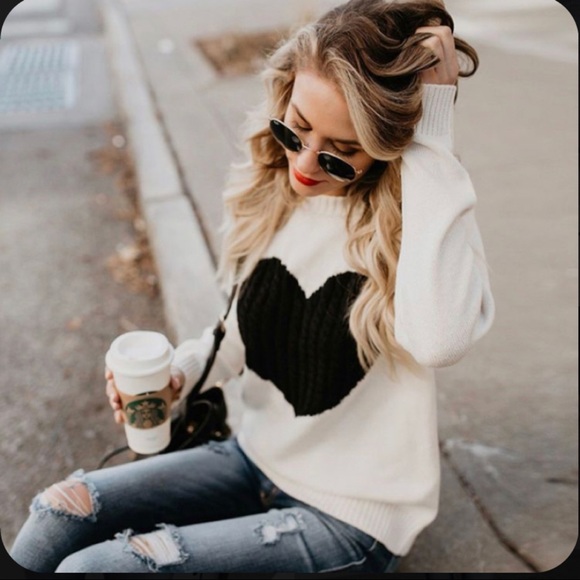 ✨RESTOCKED✨SO MUCH LOVE SWEATER-IVORY - Picture 1 of 4